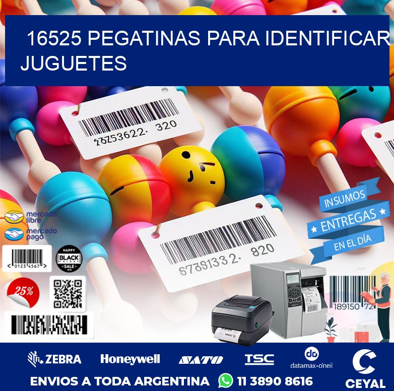 16525 PEGATINAS PARA IDENTIFICAR JUGUETES