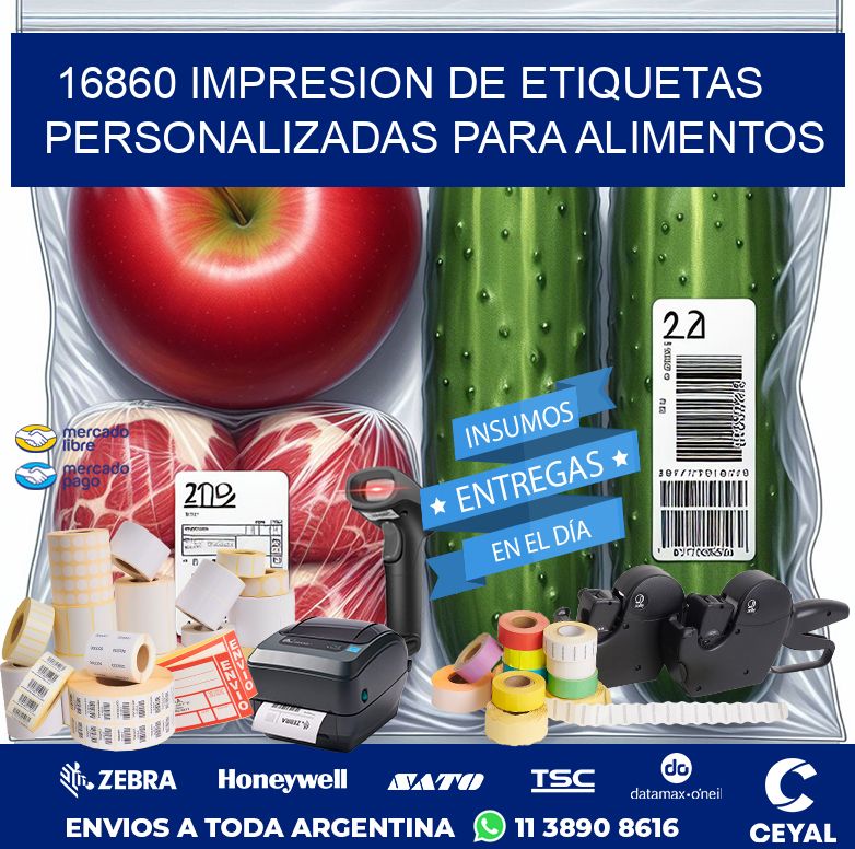 16860 IMPRESION DE ETIQUETAS PERSONALIZADAS PARA ALIMENTOS