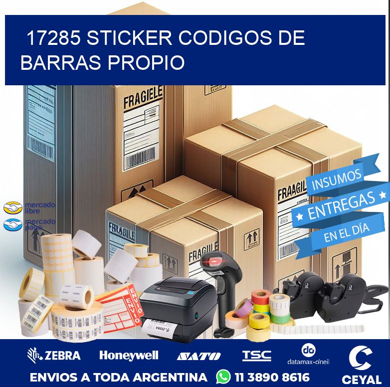 17285 STICKER CODIGOS DE BARRAS PROPIO