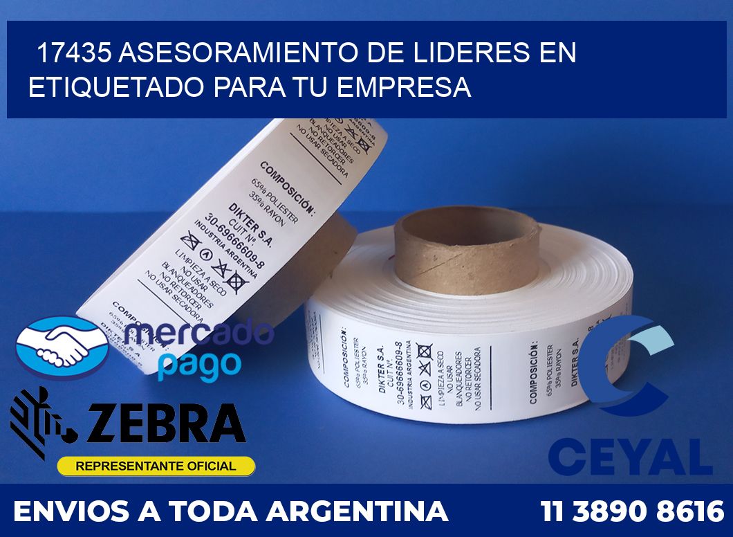 17435 ASESORAMIENTO DE LIDERES EN ETIQUETADO PARA TU EMPRESA
