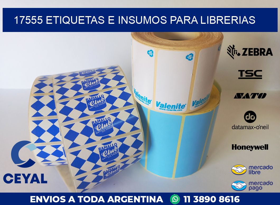 17555 ETIQUETAS E INSUMOS PARA LIBRERIAS