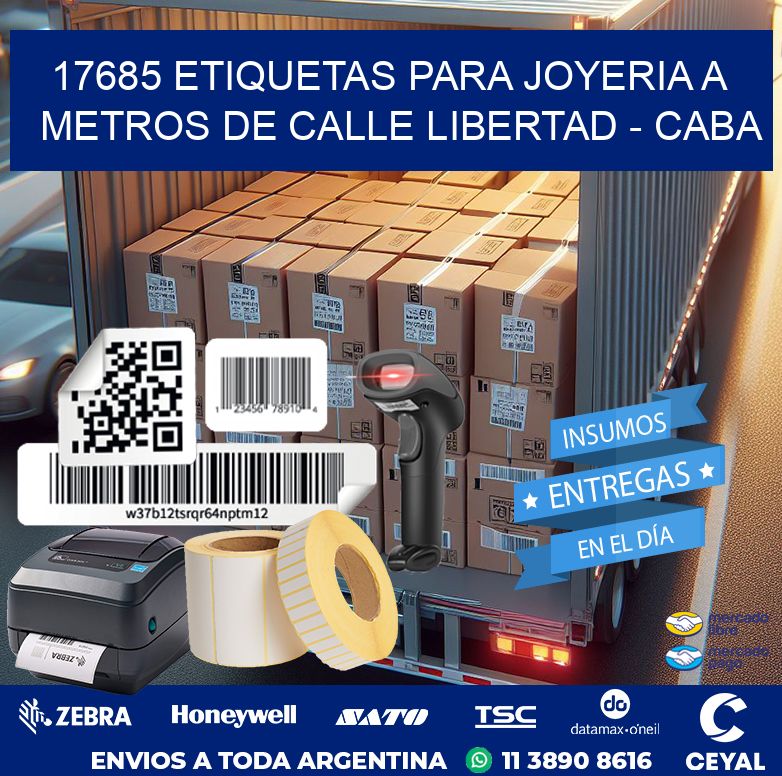 17685 ETIQUETAS PARA JOYERIA A METROS DE CALLE LIBERTAD - CABA