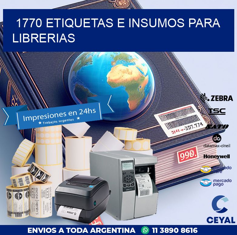 1770 ETIQUETAS E INSUMOS PARA LIBRERIAS