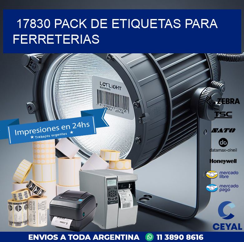17830 PACK DE ETIQUETAS PARA FERRETERIAS