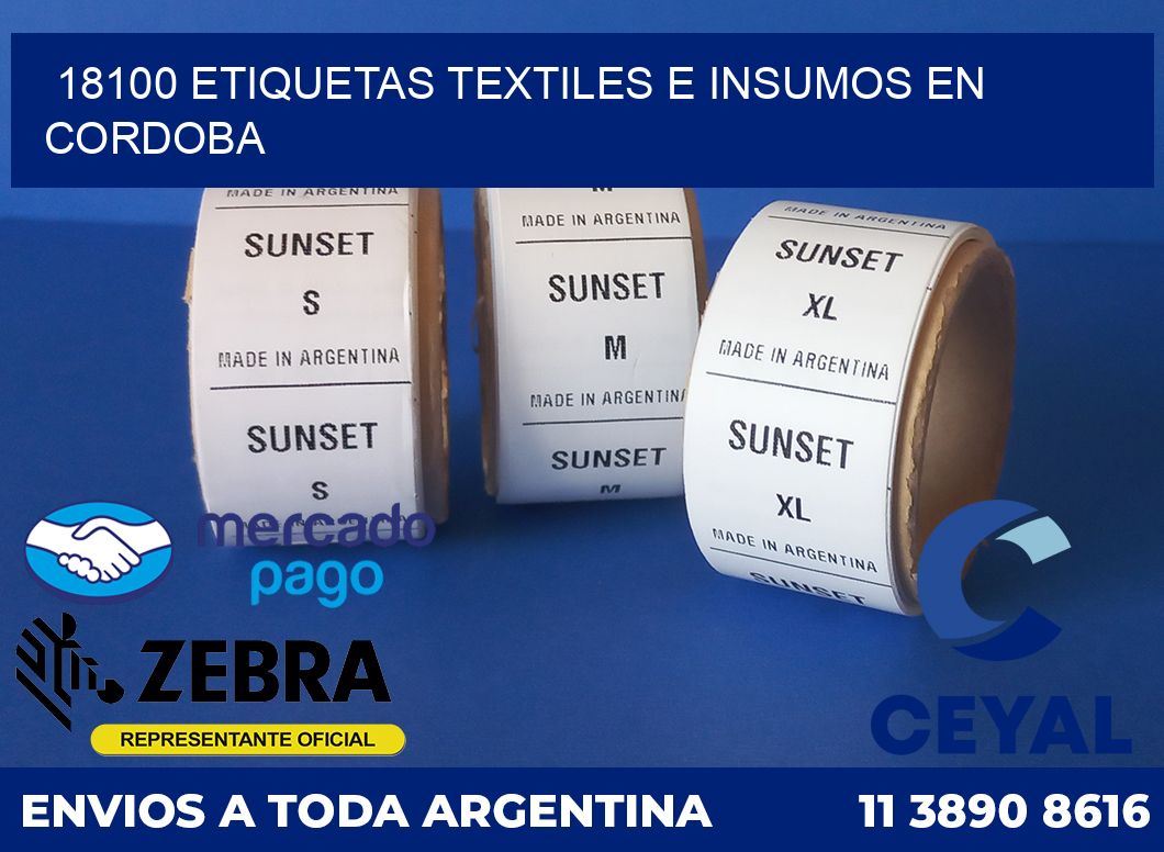 18100 ETIQUETAS TEXTILES E INSUMOS EN CORDOBA