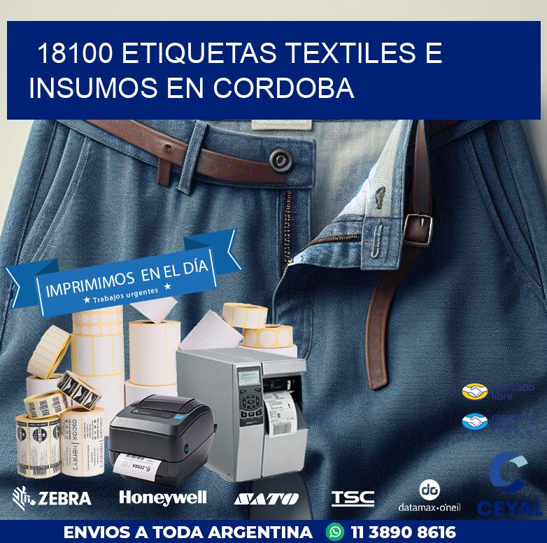 18100 ETIQUETAS TEXTILES E INSUMOS EN CORDOBA