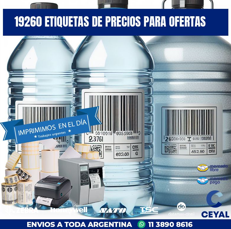 19260 ETIQUETAS DE PRECIOS PARA OFERTAS