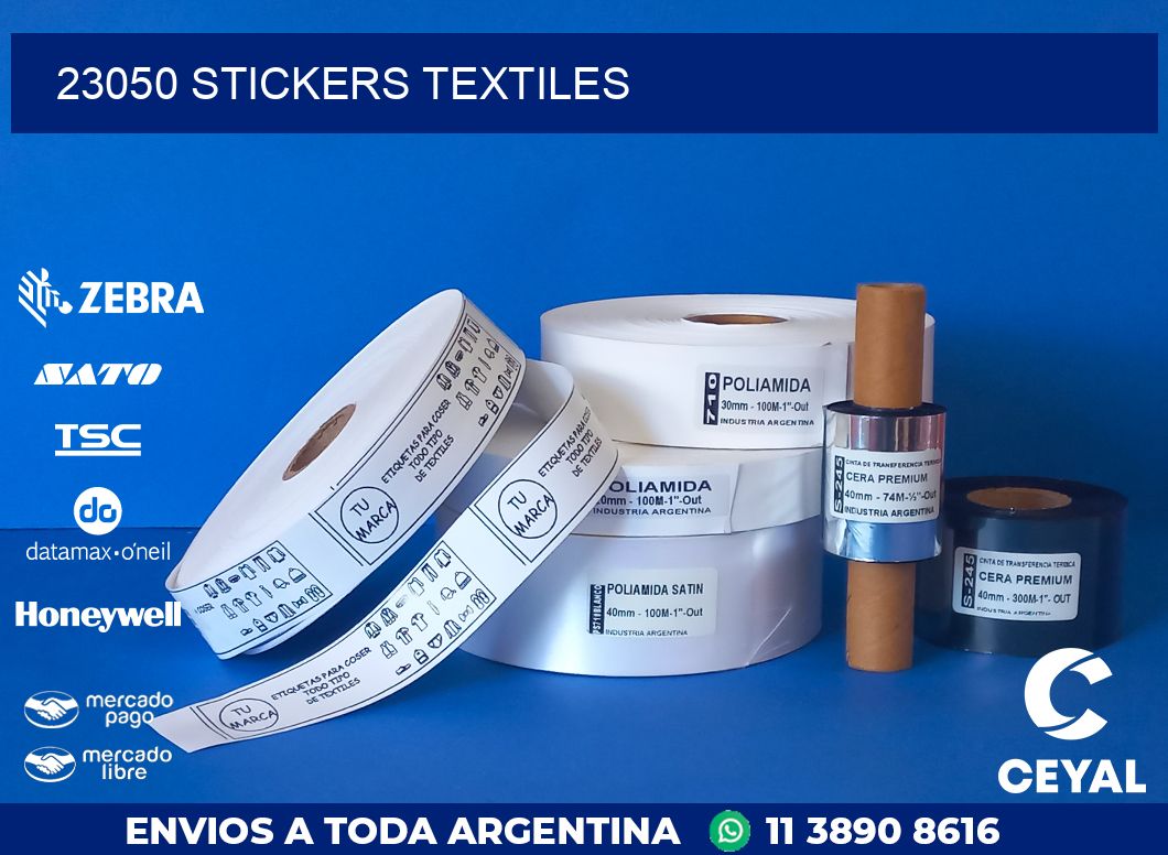 23050 STICKERS TEXTILES