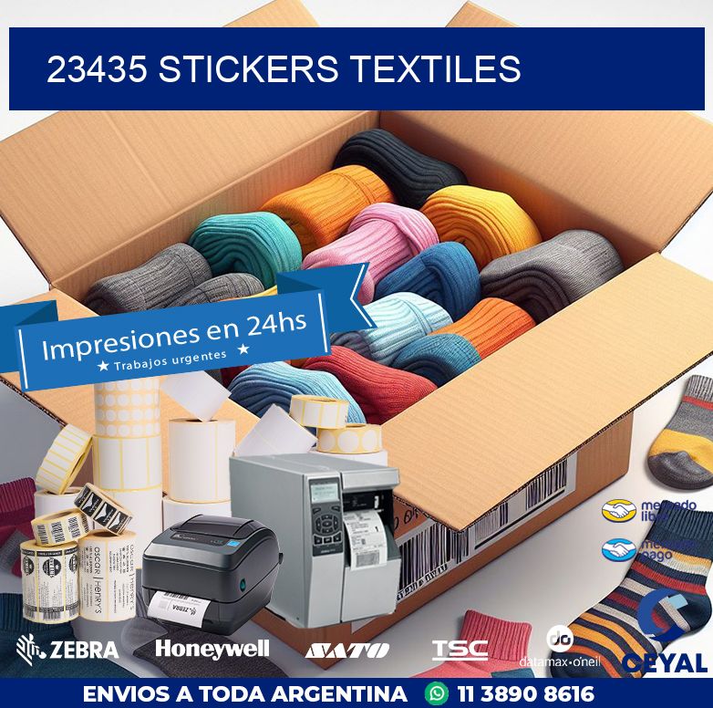 23435 STICKERS TEXTILES