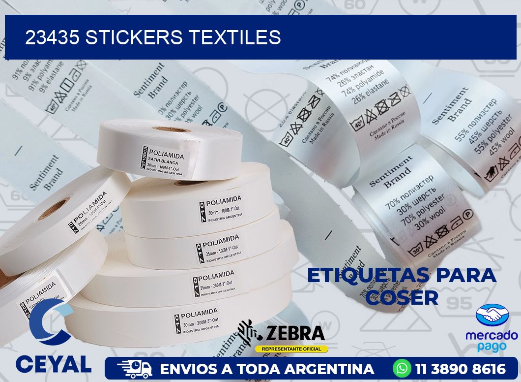 23435 STICKERS TEXTILES