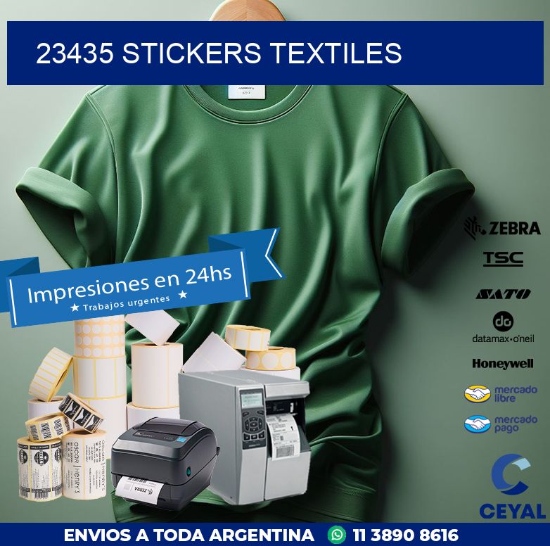 23435 STICKERS TEXTILES