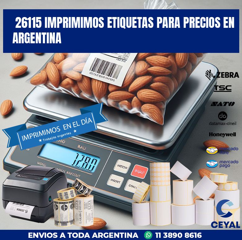 26115 IMPRIMIMOS ETIQUETAS PARA PRECIOS EN ARGENTINA