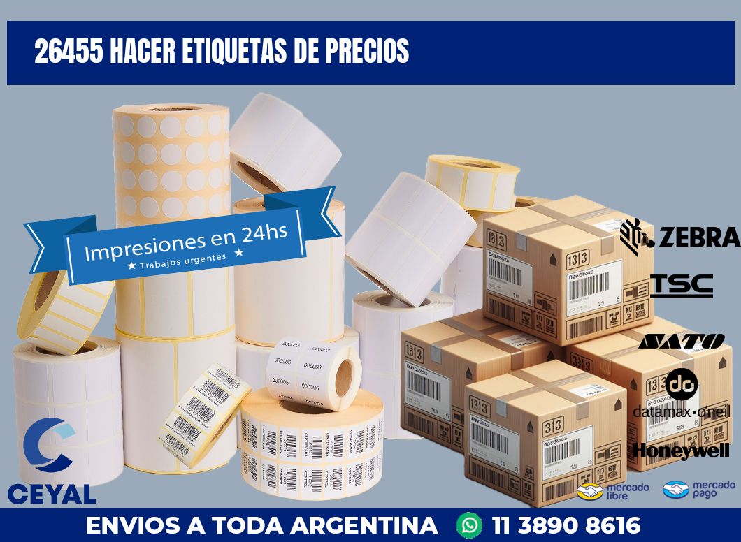 26455 HACER ETIQUETAS DE PRECIOS