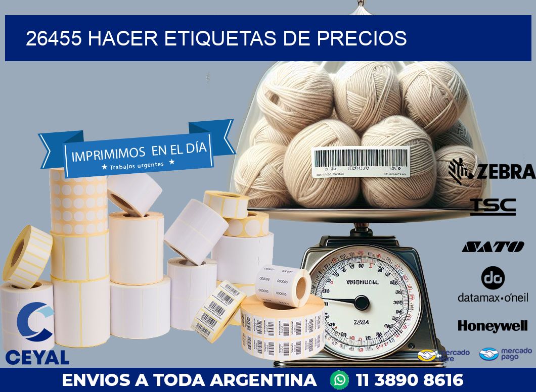 26455 HACER ETIQUETAS DE PRECIOS