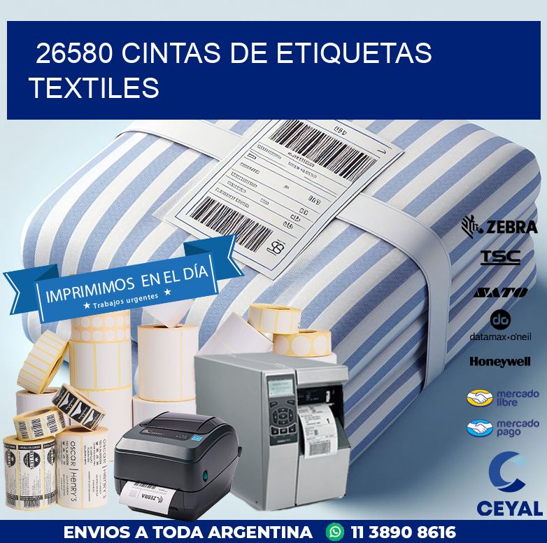26580 CINTAS DE ETIQUETAS TEXTILES