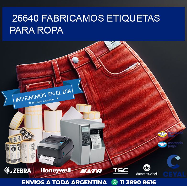 26640 FABRICAMOS ETIQUETAS PARA ROPA