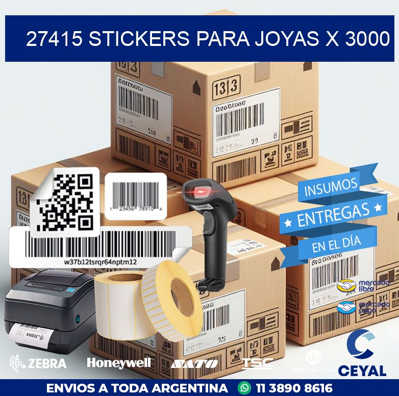 27415 STICKERS PARA JOYAS X 3000