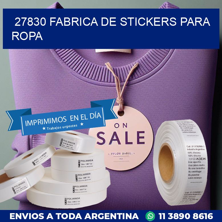 27830 FABRICA DE STICKERS PARA ROPA