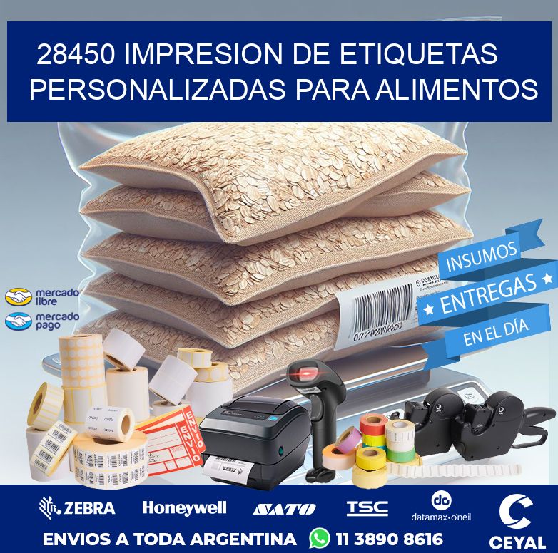 28450 IMPRESION DE ETIQUETAS PERSONALIZADAS PARA ALIMENTOS