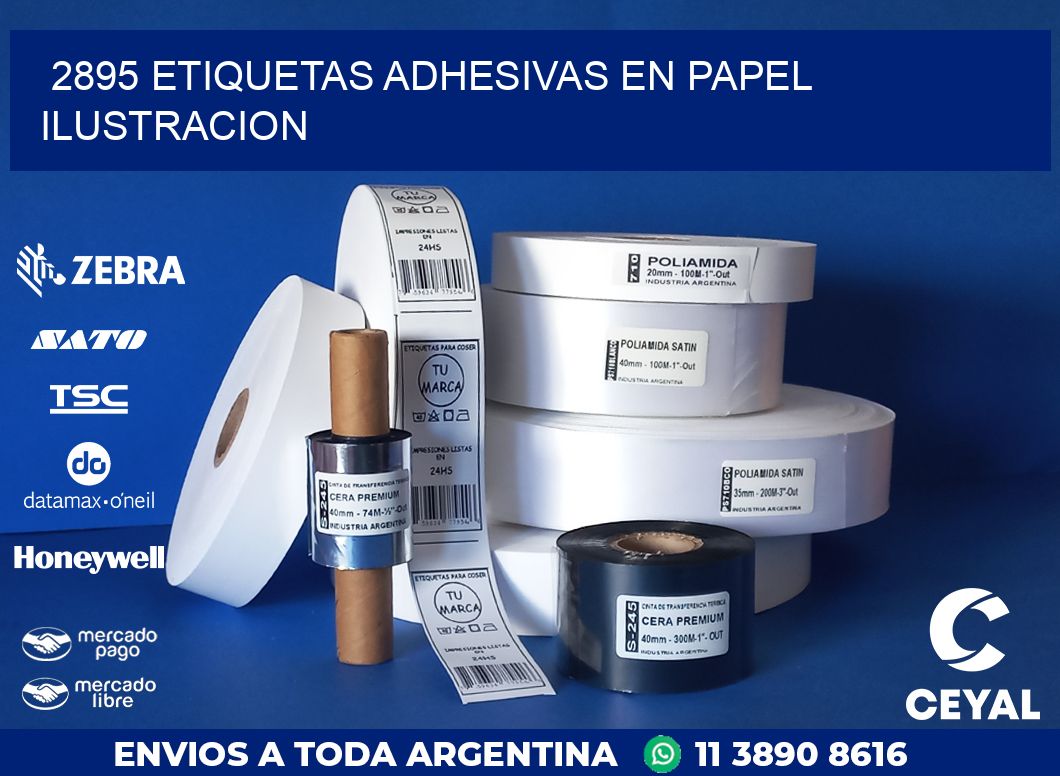 2895 ETIQUETAS ADHESIVAS EN PAPEL ILUSTRACION