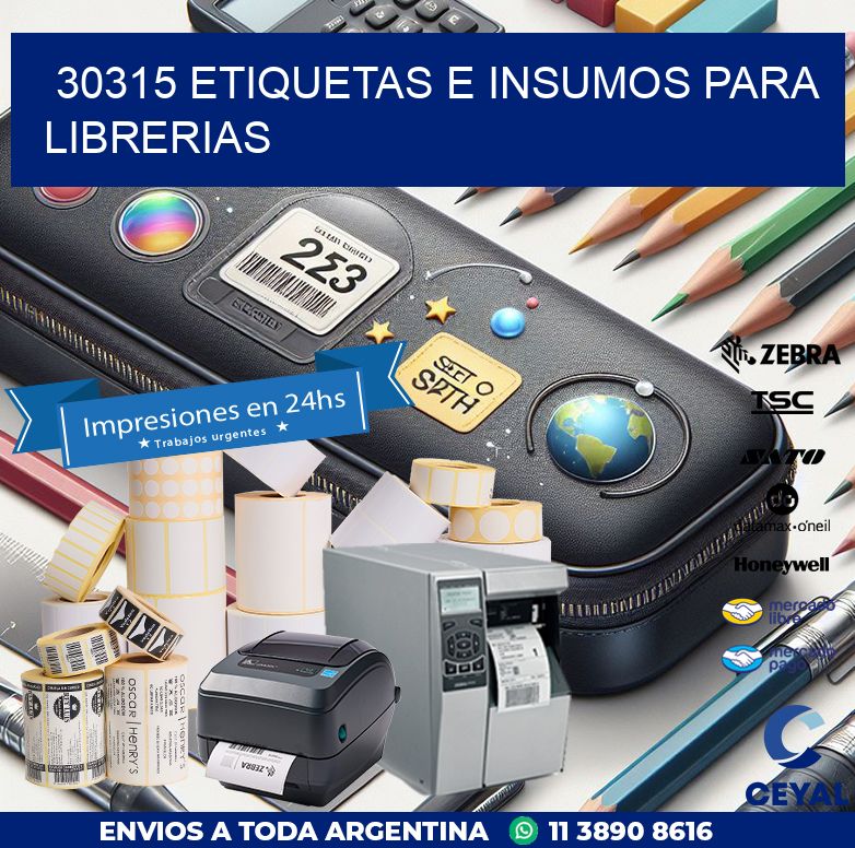 30315 ETIQUETAS E INSUMOS PARA LIBRERIAS