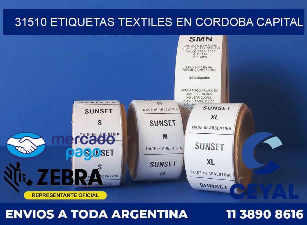 31510 ETIQUETAS TEXTILES EN CORDOBA CAPITAL