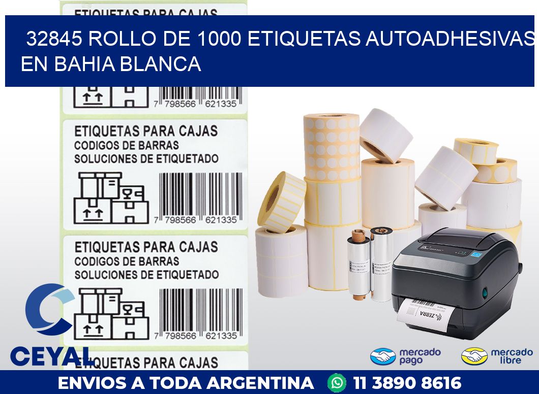 32845 ROLLO DE 1000 ETIQUETAS AUTOADHESIVAS EN BAHIA BLANCA
