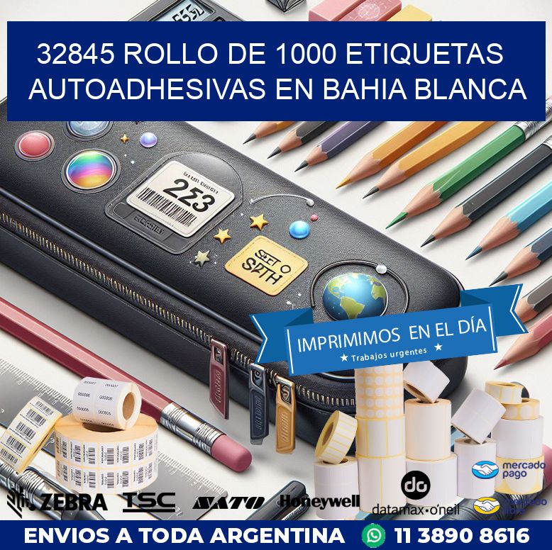 32845 ROLLO DE 1000 ETIQUETAS AUTOADHESIVAS EN BAHIA BLANCA