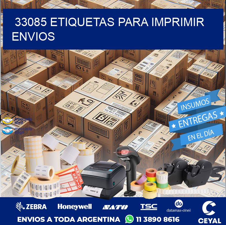 33085 ETIQUETAS PARA IMPRIMIR ENVIOS