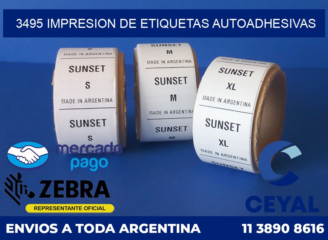 3495 IMPRESION DE ETIQUETAS AUTOADHESIVAS