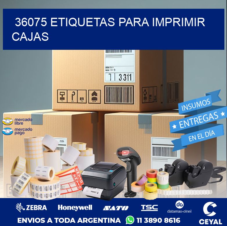 36075 ETIQUETAS PARA IMPRIMIR CAJAS