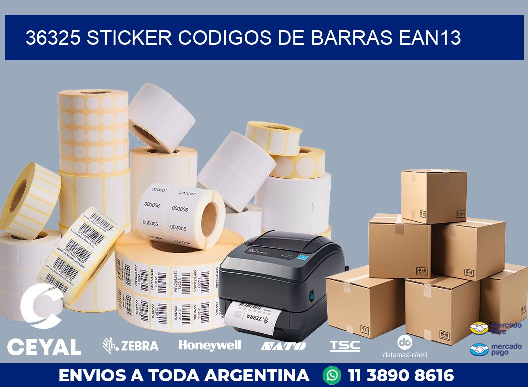 36325 STICKER CODIGOS DE BARRAS EAN13