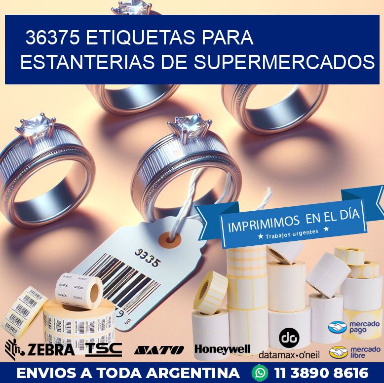 36375 ETIQUETAS PARA ESTANTERIAS DE SUPERMERCADOS