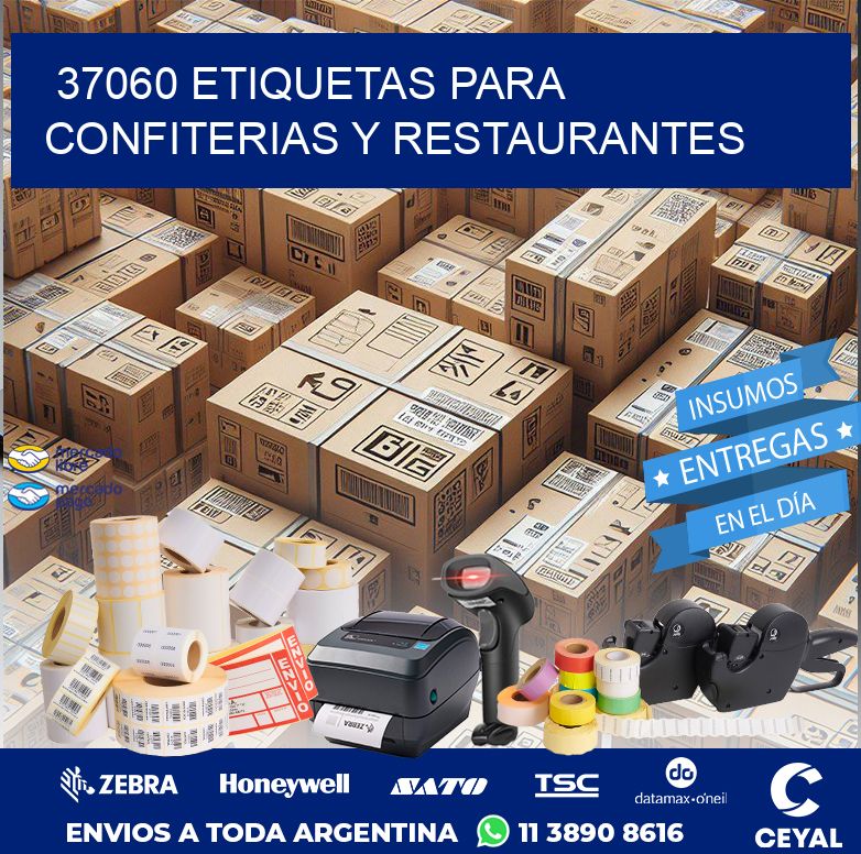 37060 ETIQUETAS PARA CONFITERIAS Y RESTAURANTES