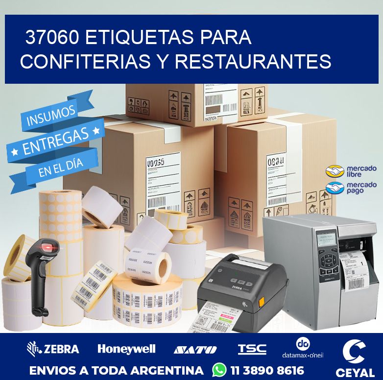 37060 ETIQUETAS PARA CONFITERIAS Y RESTAURANTES