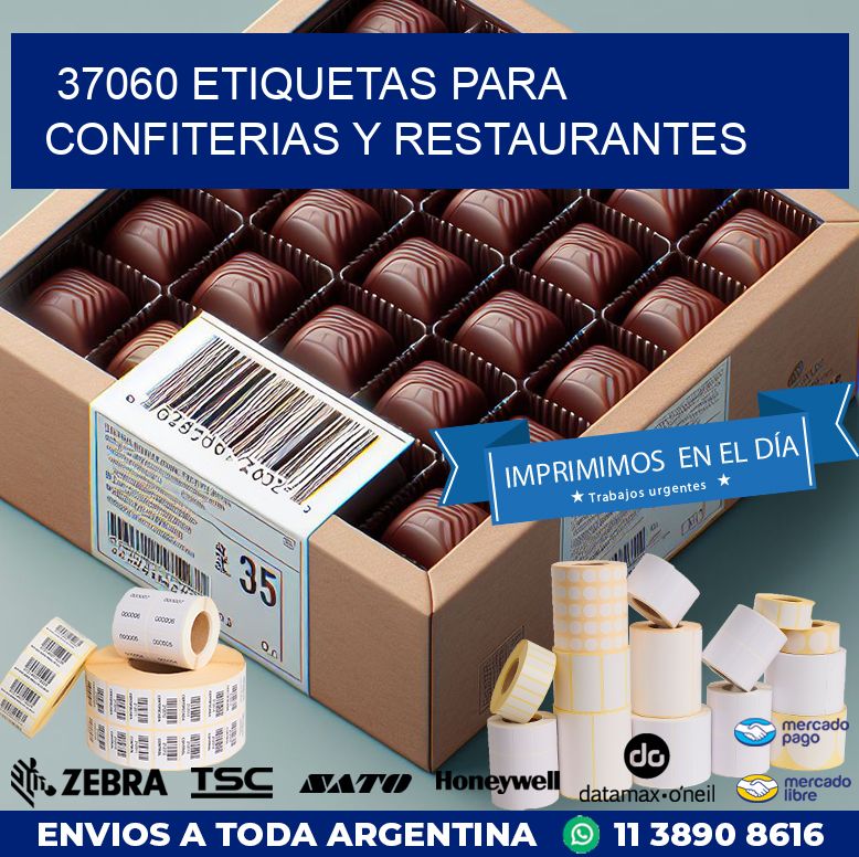 37060 ETIQUETAS PARA CONFITERIAS Y RESTAURANTES