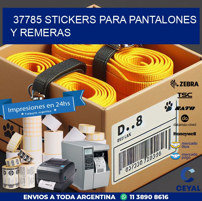37785 STICKERS PARA PANTALONES Y REMERAS