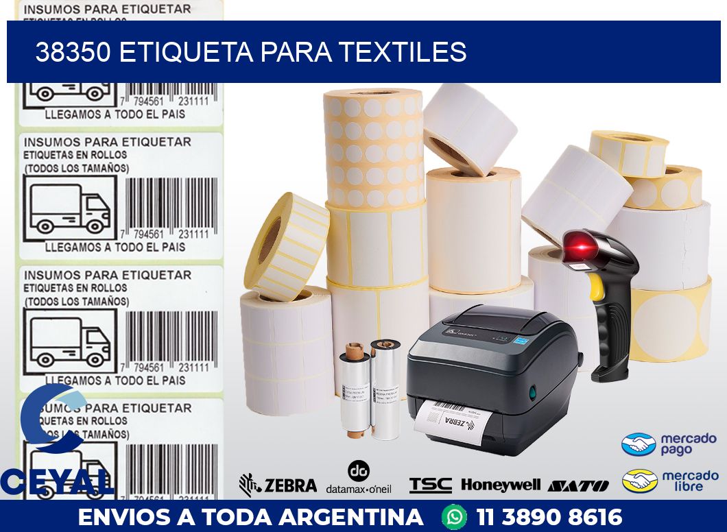 38350 ETIQUETA PARA TEXTILES