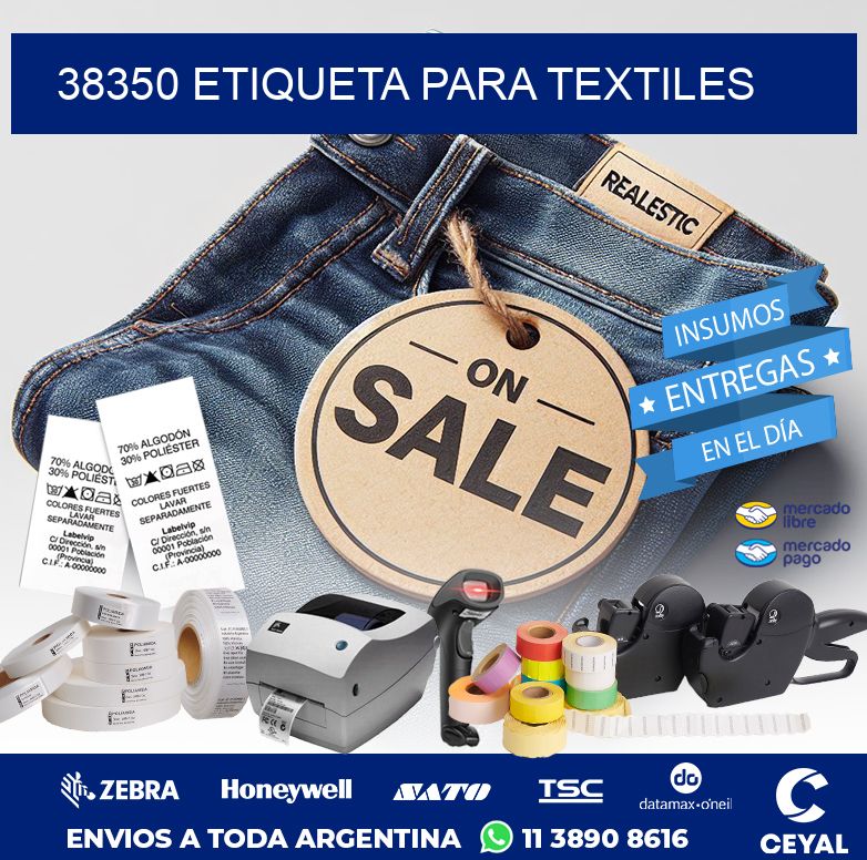 38350 ETIQUETA PARA TEXTILES