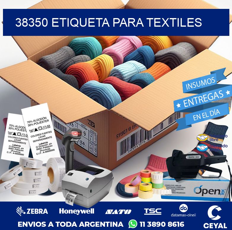 38350 ETIQUETA PARA TEXTILES