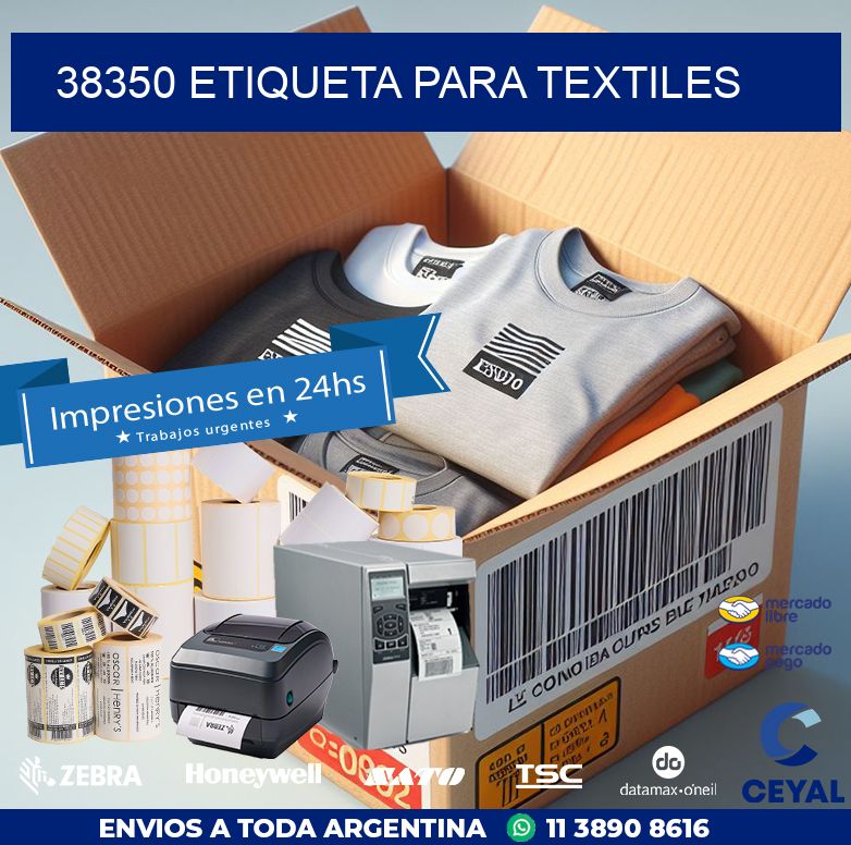 38350 ETIQUETA PARA TEXTILES