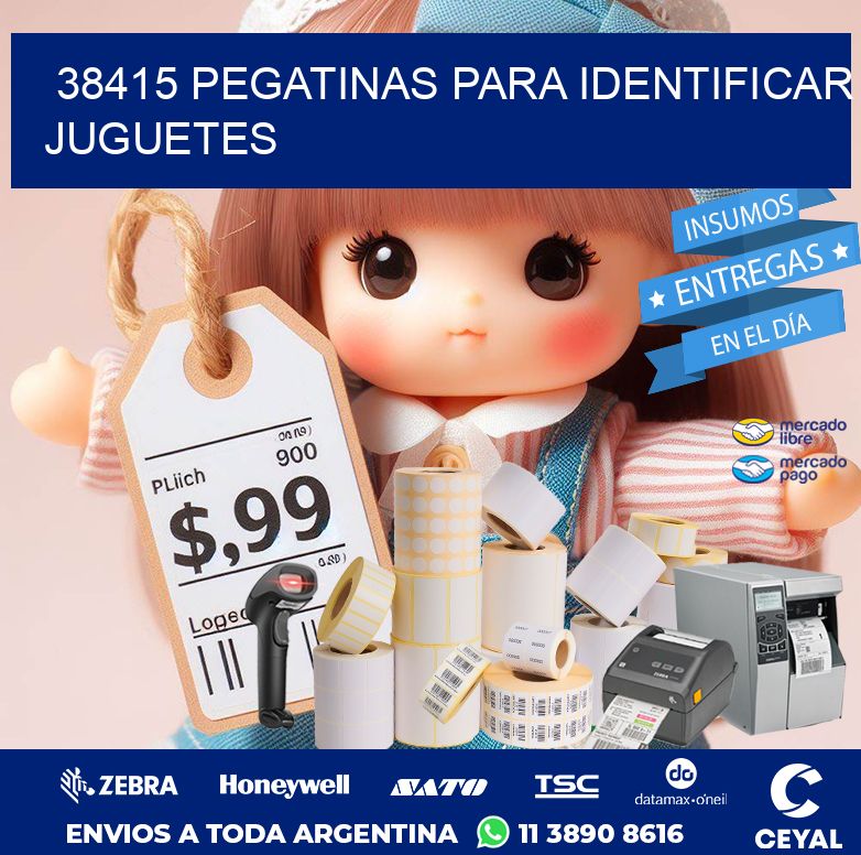 38415 PEGATINAS PARA IDENTIFICAR JUGUETES