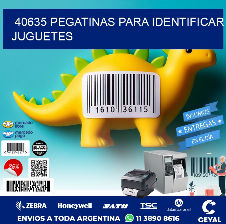 40635 PEGATINAS PARA IDENTIFICAR JUGUETES