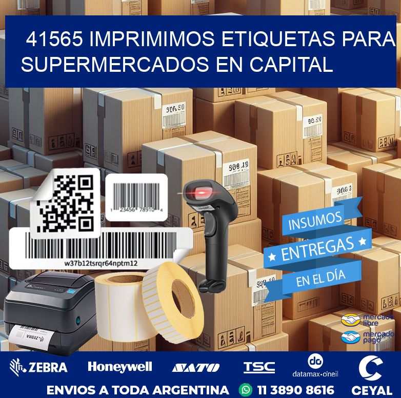 41565 IMPRIMIMOS ETIQUETAS PARA SUPERMERCADOS EN CAPITAL