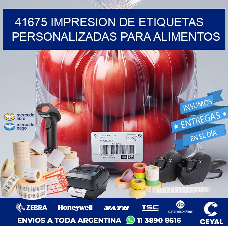 41675 IMPRESION DE ETIQUETAS PERSONALIZADAS PARA ALIMENTOS