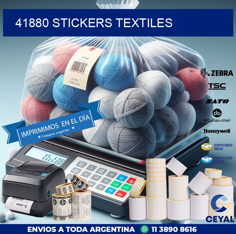 41880 STICKERS TEXTILES