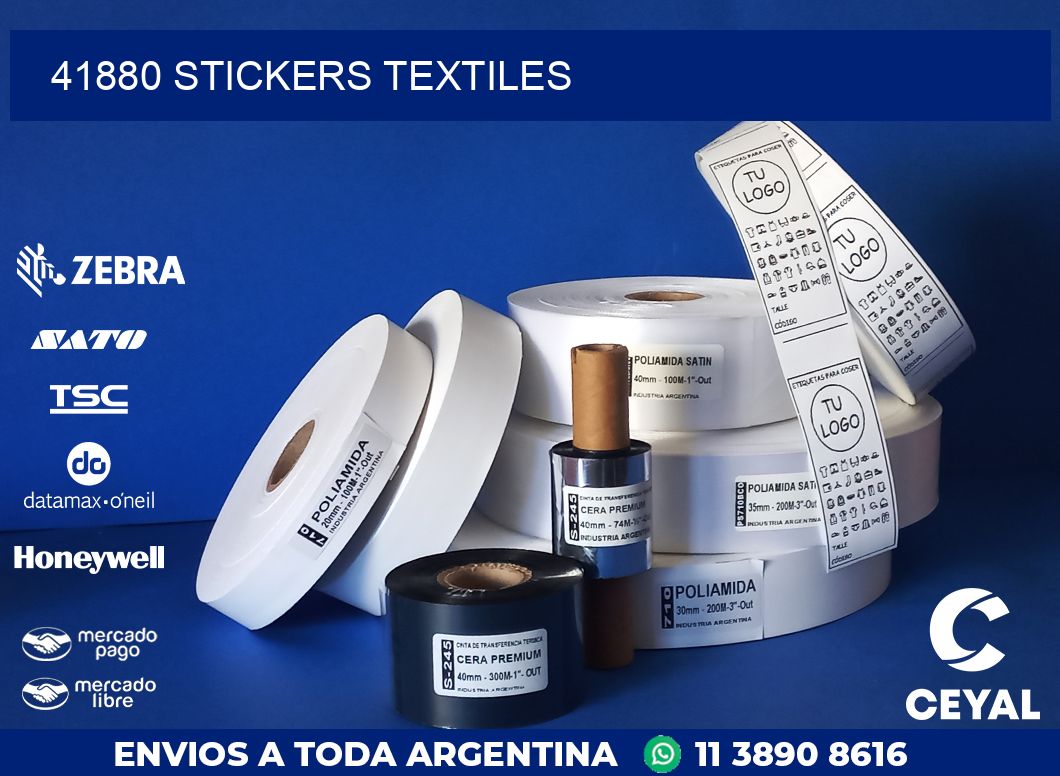 41880 STICKERS TEXTILES