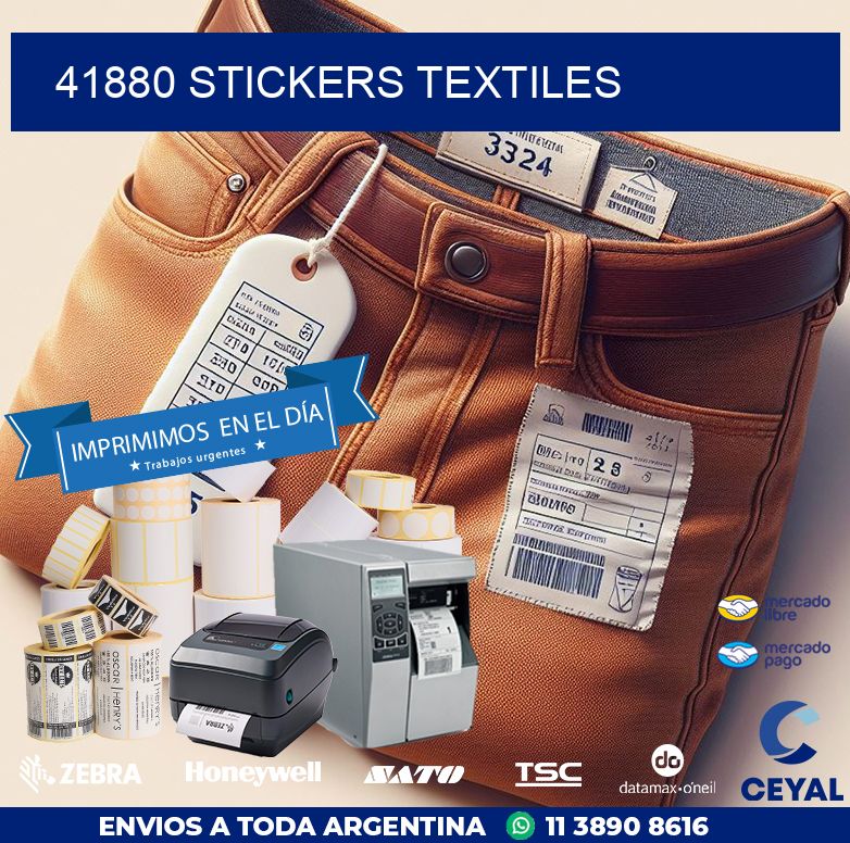 41880 STICKERS TEXTILES