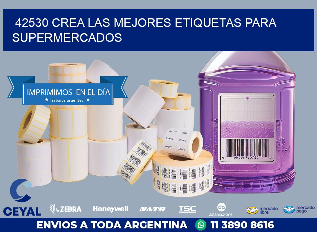 42530 CREA LAS MEJORES ETIQUETAS PARA SUPERMERCADOS