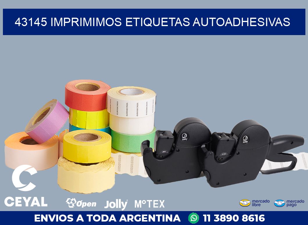 43145 IMPRIMIMOS ETIQUETAS AUTOADHESIVAS